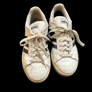 White adidas sneakers